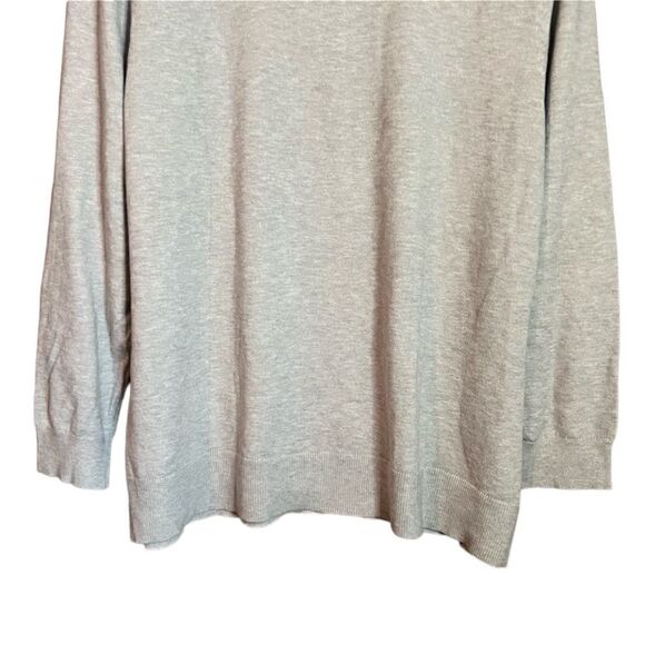 NWT! Laura Scott grey beaded sweater - Picture 9 of 12